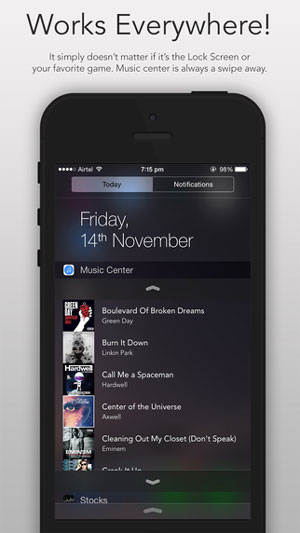 دانلود برنامه Music Center برای iOS