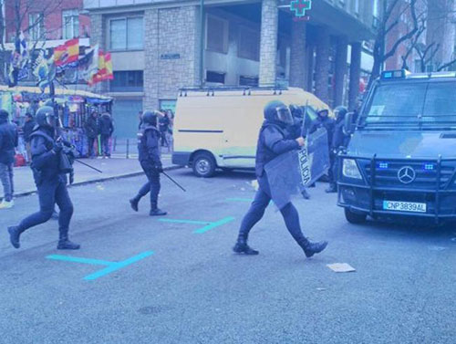 عکس: درگیری رئالی ها با پلیس‌