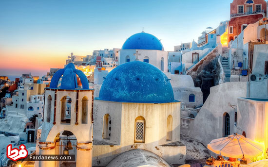 مناظر زیبای دهکده اویا در یونان