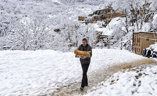تصاویر دیدنی از سفید پوش شدن روستای زیبای ماسوله