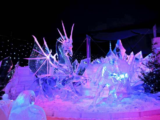 جشنواره دیدنی یخ و برف در بلژیک + عکس
