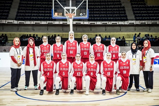 صعود دختران بسکتبال ایران در قهرمانی آسیا
