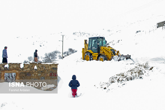 بارش برف سنگین در کردستان