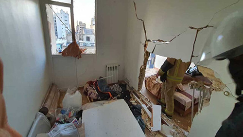 انفجار یک ساختمان اداری در مرکز تهران