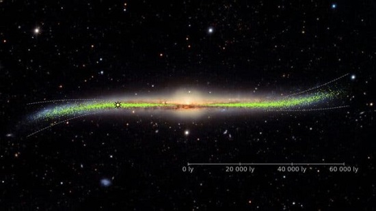 شناسایی گاز مرموز در مرکز کهکشان راه شیری