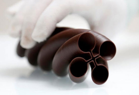 تهیه شکلات در اشکال متنوع با چاپ سه‌بعدی