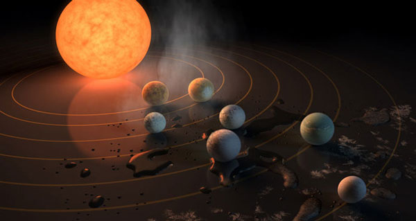 کشف 7 سیاره شبیه به زمین با امکان وجود حیات