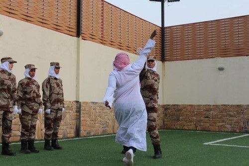 اولین رژه نظامی زنان در عربستان