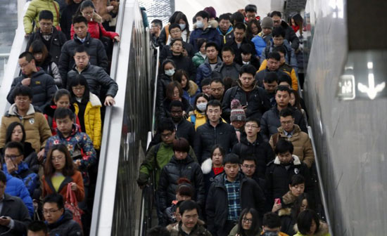 تصاویر تکان دهنده ای از جمعیت رو به رشد در چین