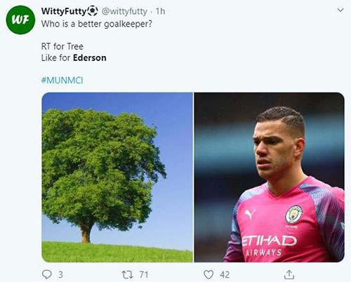 توییتر علیه ادرسون: یک درخت هم از تو بهتر است!