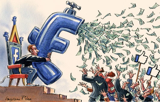 کاریکاتور: درآمد فیس بوک!