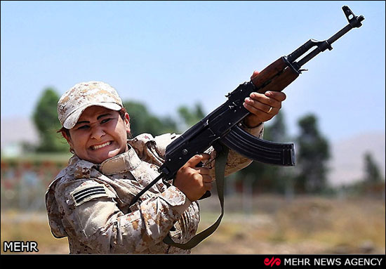 تصاویری از نبرد زنان پیشمرگه با داعش‎