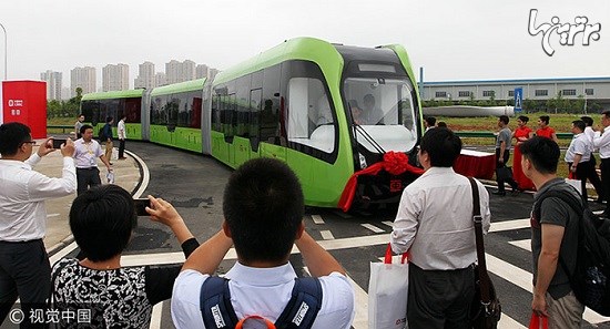 قطار بدون راننده چینی، بی نیاز به ریل