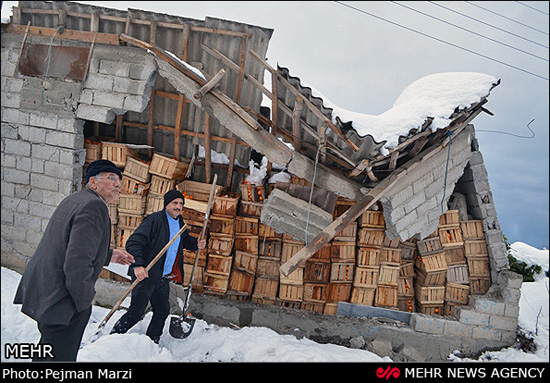 عکس: مازندران پس از سونامی برفی