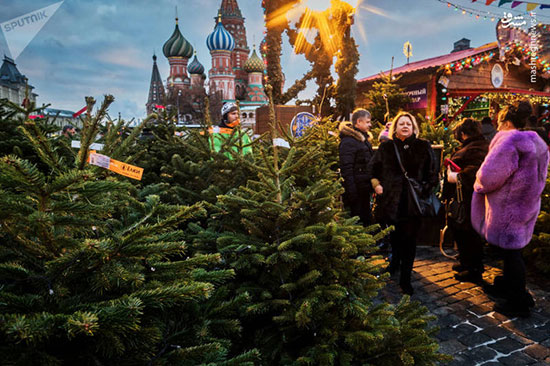 آذین بندی مسکو برای سال نو