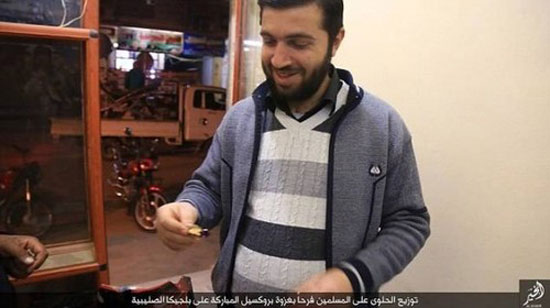 شیرینی داعش برای حملات بروکسل! +عکس